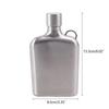 Square Pocket Beer Container 5oz Stainless Steel Hip Flask Whiskey Wine Pots Small Whiskey Bottle Liquor Accessories