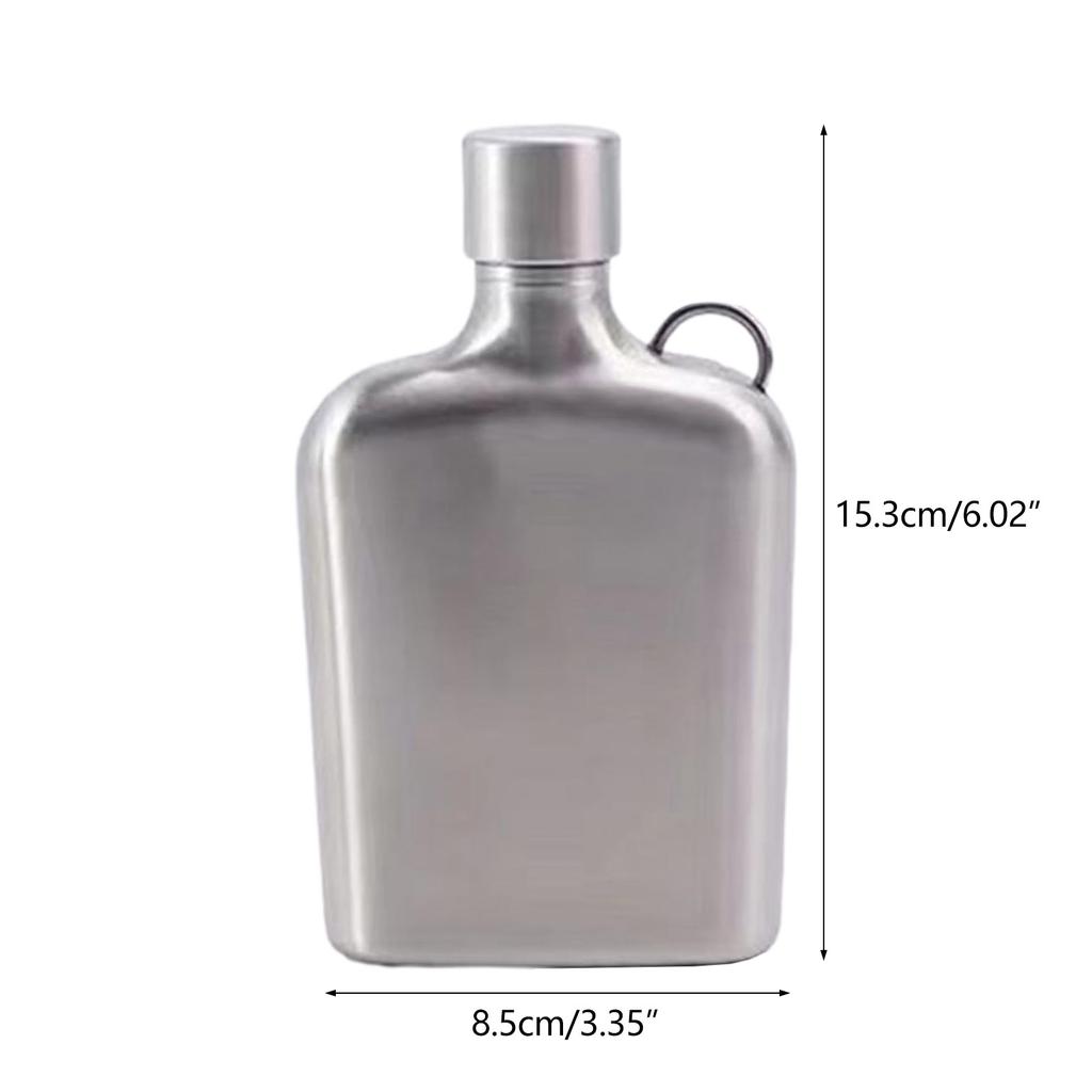 Square Pocket Beer Container 5oz Stainless Steel Hip Flask Whiskey Wine Pots Small Whiskey Bottle Liquor Accessories
