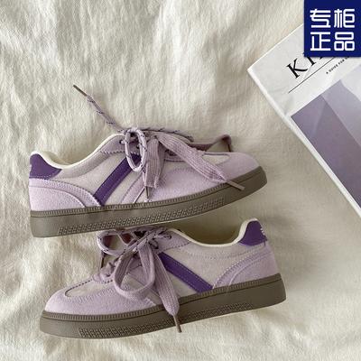 Ретро повседневная спортивная обувь нишевый дизайн чувство плоской подошвы немецкие кроссовки женские весна 2025 новые уродливые милые большие головные уборы