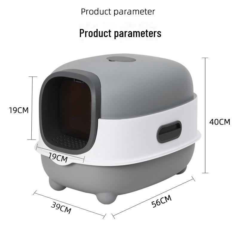 Enclosed Cat Litter Box with UV Sterilization & Anti-Splash Deodorization