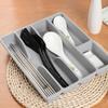 Cutlery Storage Box Classification Organization Large Capacity Multi Compartments Tableware Tray Fork Chopsticks Spoon Drawer Tableware Organizer