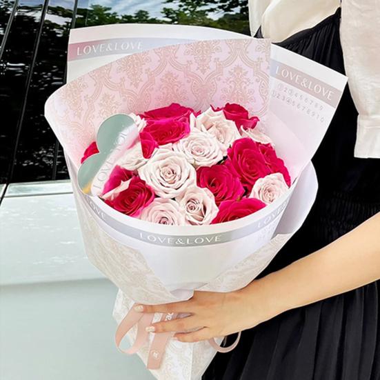 10Pcs/Pack Colorful Bouquet Wrapping Bright Color Paper Recyclable Decorative Vintage Printing DIY Gift Box Packaging