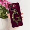 For Vivo V2341 Case For Vivo V40 Lite 5G Cover Transparent Luxury Crown A-Z Letters 2D Flat Pattern Soft Casing