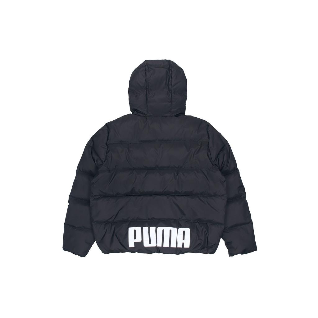 Puma Теплая куртка-пуховик с капюшоном и логотипом, женская, черная 586930-01