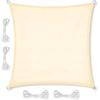Garden sun sail waterproof shade balcony terrace beige 4m