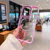Applicable To Apple 16 High Translucent Ring Magnetic Suction Phone Case IPhone 15 Drill Pattern Lens PC Anti Fall Protection Case