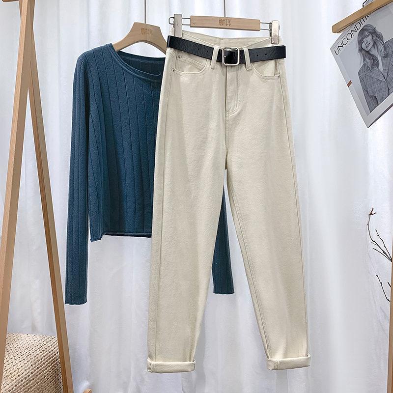 Women's Cowboy Straight Leg Pants High Waisted Loose Cropped Pants Haren Pants Jeans