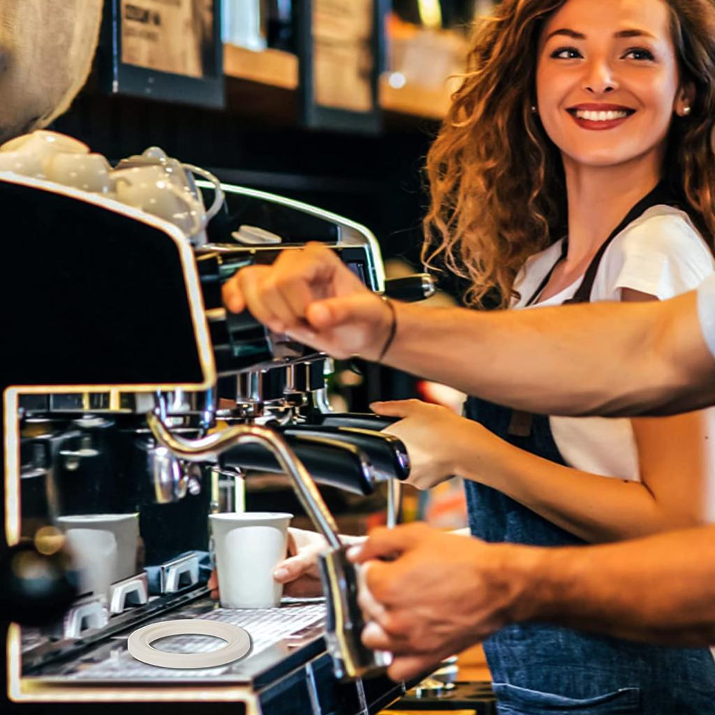 2 Pcs 58mm Silicone Steam Ring Group Head Gasket for 9 Series 900 920 980 990 Coffee Machine Accessories Durable