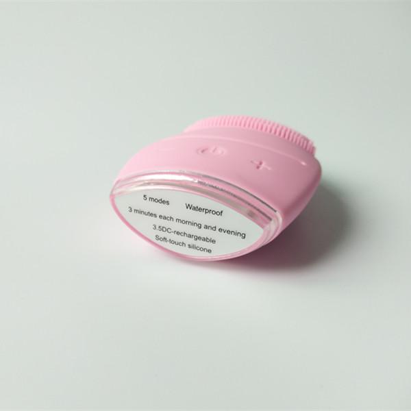 USB Rechargeable Face Skin Exfoliating Device Skin-friendly Silicone Facial Cleansing Brush Waterproof Face Massage Brush