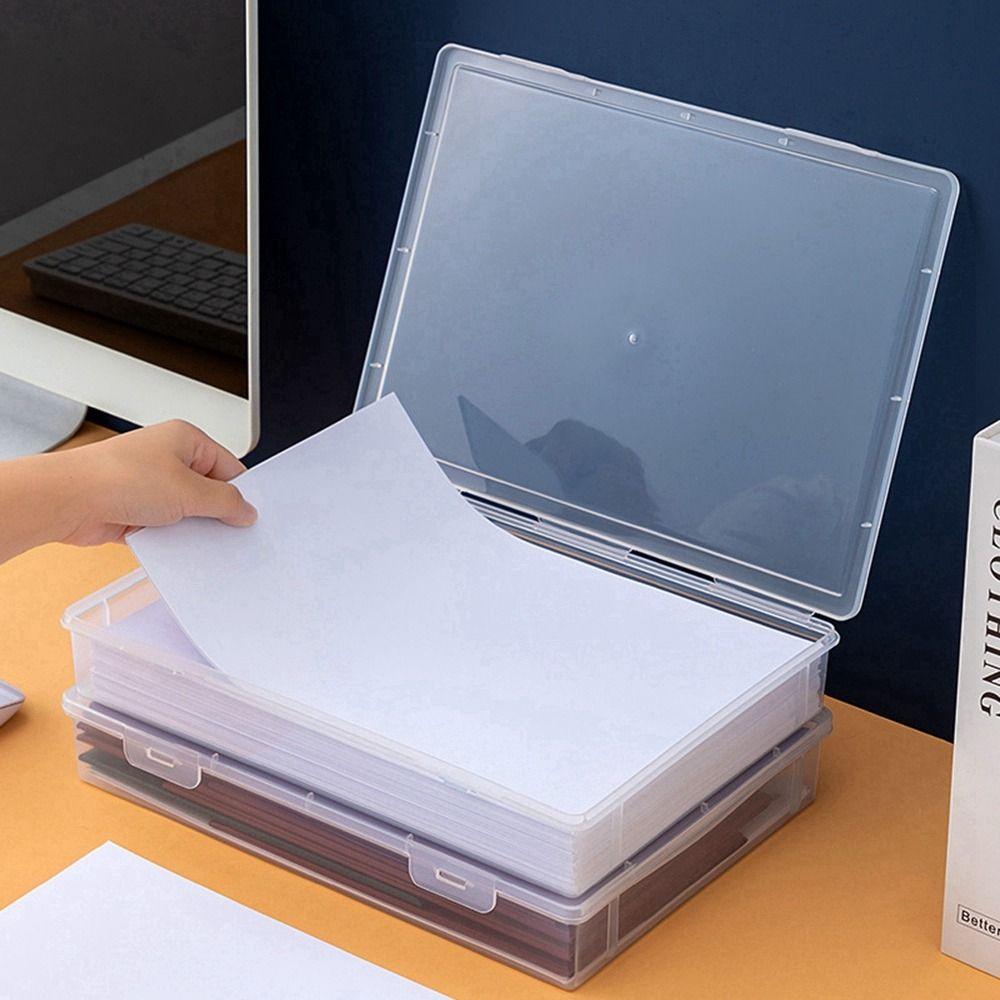 Paper Sorting Certificate Moisture-Proof Storage Box Desktop Organizer File Box Document Case