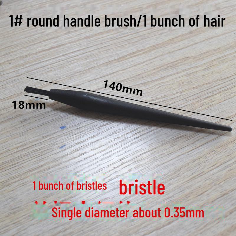 Набор антистатических щеток для очистки пыли с телефонов, компьютеров, клавиатур и печатных плат с круглой рукояткой