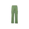 Solid Color Logo Embroidered Mid-Waist Straight Casual Pants Men Bottoms Green FB7306-340