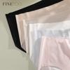 FINETOO Ice Silk Underwear for Women Comfort Seamless Panties Breathable Brief 5A Antibacterial Lingerie