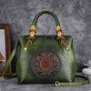 Retro Luxury Handbags Women Bags Designer Handmade Embossed Shoulder Bags Casual Ladies Leather Bag