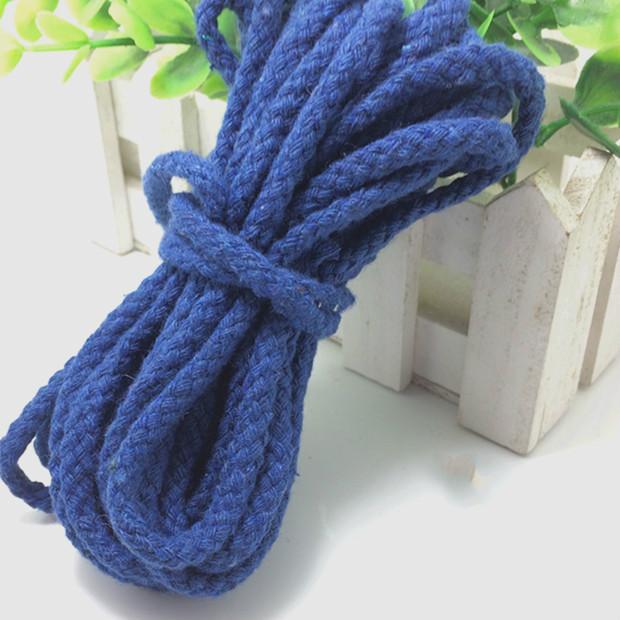 5meter 5mm/7mm Cotton Rope Craft Decorative Twisted Cord Rope For Handmade Decoration DIY Lanyard Thread Cord