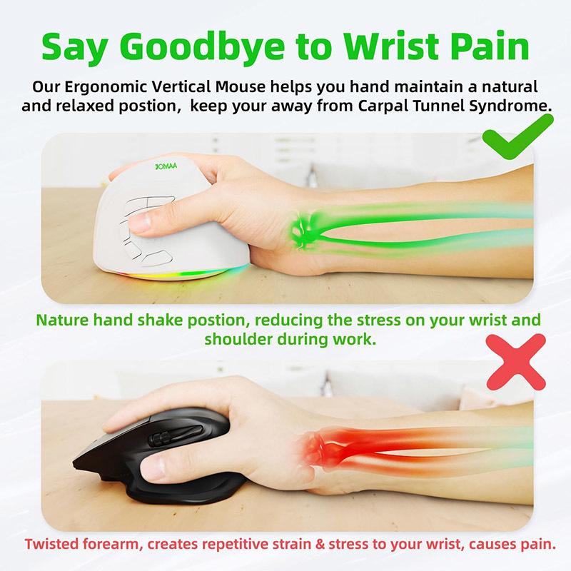 JOMAA-Wireless AI Mouse, 2.4G, Bluetooth, Voice Recording, Artificial Intelligence, 1600DPI, USB, Speech Recognition, Search