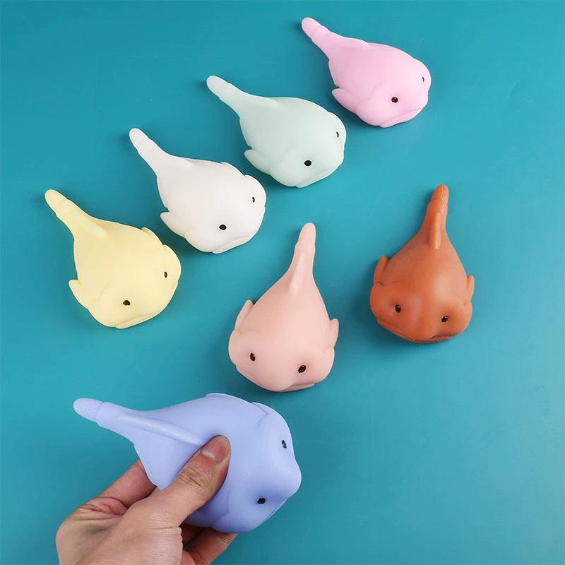 1 шт. Игрушки-сквиши рыба-капля, сенсорные животные, мягкие, лопающиеся, непоседливые игрушки для детей, взрослых, игра для снятия стресса, вечеринка, подарки на Хэллоуин, Рождество