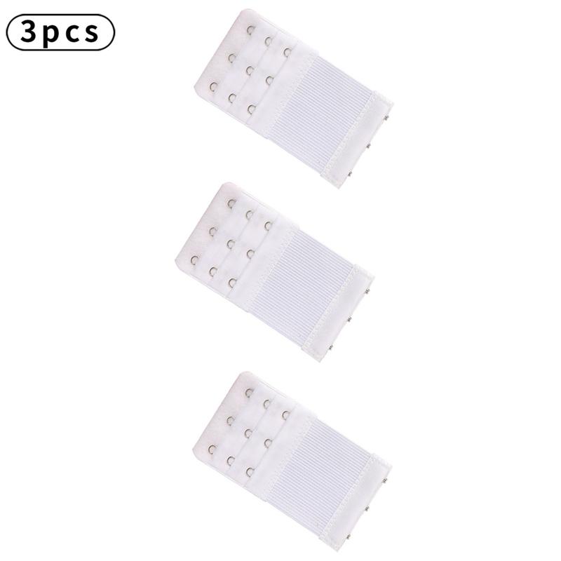 3pcs Bra Extenders Elastic Buckle Extension Intimates Accessories
