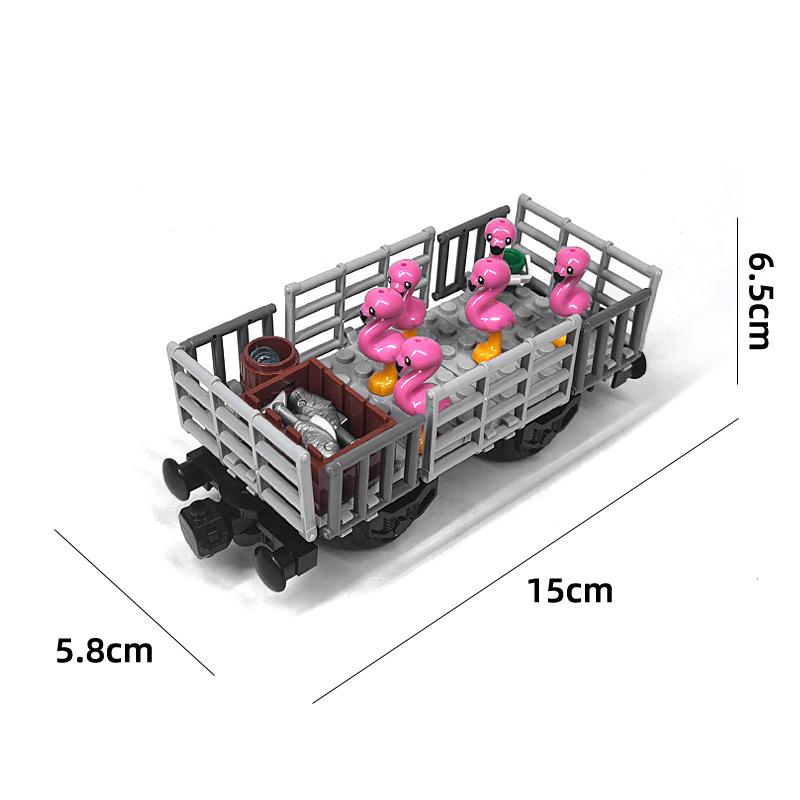 Tank Car/Train Car/ Cargo Train Small Particle Assembling Building Block Creative Moc Toy For Children