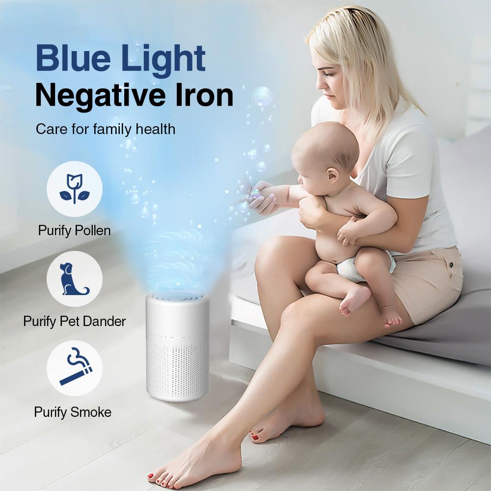 Household Air Purifier Portable Air Cleaner Mini Desktop Air Purifier With HEPA Filter Air Freshener Air Cleaner For Home Office