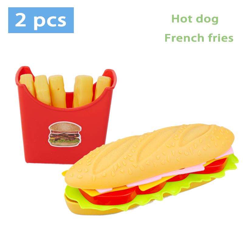 Дети притворяются, что имитация еды, игрушки для детей, игровой домик, гамбургер, хот-дог, картофель фри, кухонный набор, игрушки, фаст-фуд, развивающие игрушки