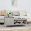 821128 vidaXL Coffee Table Concrete Grey 100x50x45 Cm Engineered Wood