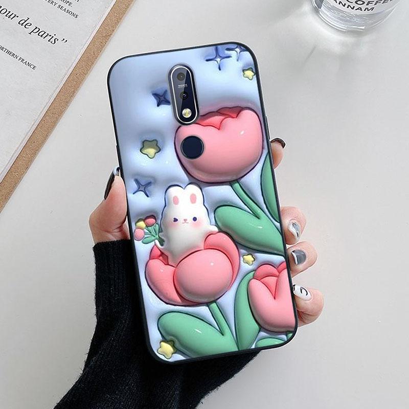Для Nokia 5.1 Plus Чехол Модный Мягкий Силиконовый Задний Чехол для Nokia 3.1 7.1 Чехол для Телефона etui Fundas Милый Чехол