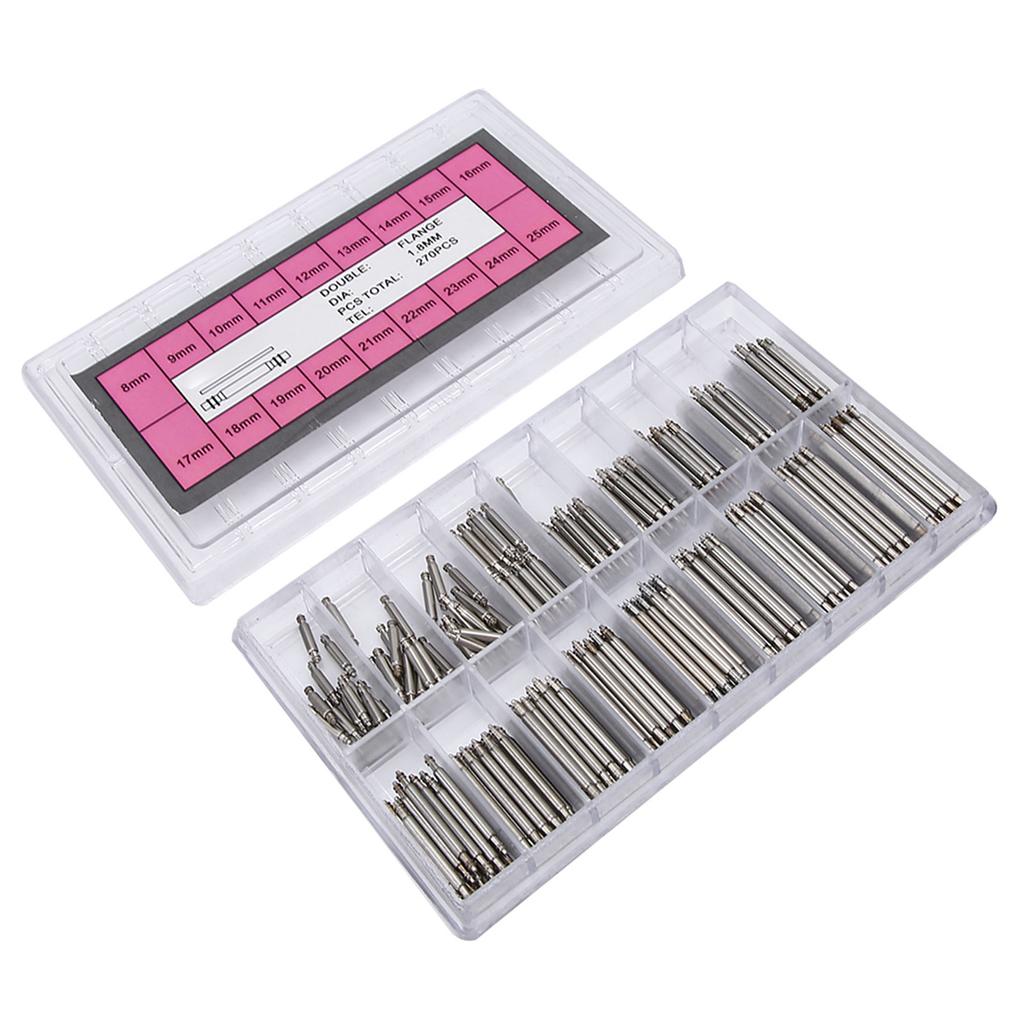 270 шт. в коробке 1,8 мм профессиональные пружинные стержни для ремешков для часов аксессуары для ремонта