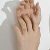Модные кольца с перидотом Green Gem для женщин, простой премиальный дизайн, открывающиеся, регулируемые, шарм, нейтральный ветер, ювелирные изделия