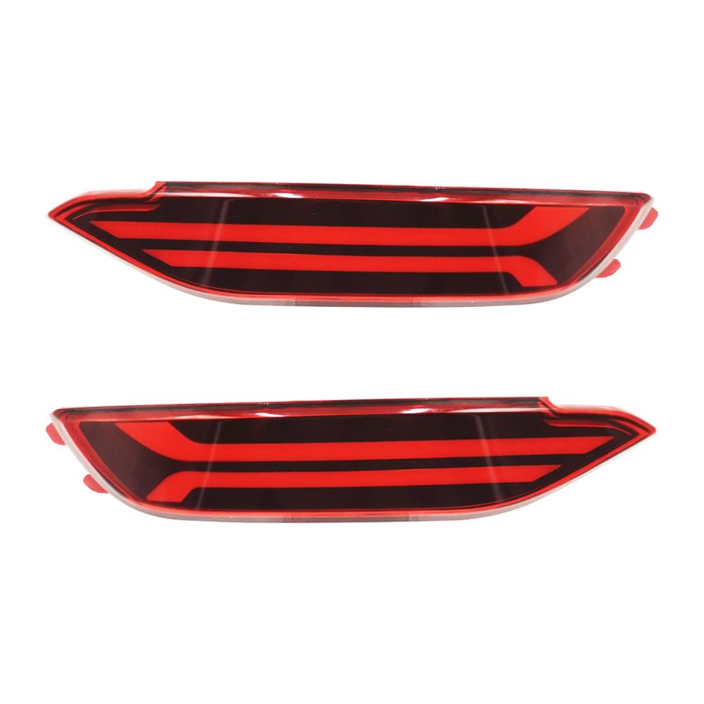 Car Flashing 1Set Car LED Reflector Light For Hyundai tucson 2015 2016 2017 2018 Rear Fog Lamp turn Signal Brake Light