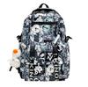 Middle School Student Schoolbag Women Cartoon Print Backpack Men Large Capacity Backpack