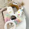 2024  Funny Plush Ugly Doll Hairband Female Winter Cute Cartoon Face Wash Hairband Hair Hoop Korean Girl Hair Grotto Headband