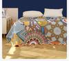 100% Cotton Blanket, Abstract Pattern, Four-Layer Gauze Sheet, Reversible Sheet
