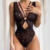 2025 Hot Style Women's Lace Trim Crossover Backless Lingerie Bodysuit - Extremely Sexy and Seductive