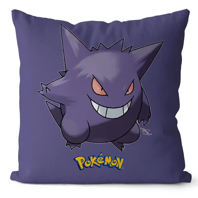 Pokemon Pikachu Cartoon Anime Pillow Covers Decorative Home Doublesided Print Square Pillow Bedroom Room Decoration Pillowcase
