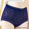 Big Size Ladies Summer New Sexy Lace Breathable No Mark High Waist Belly Triangle Briefs
