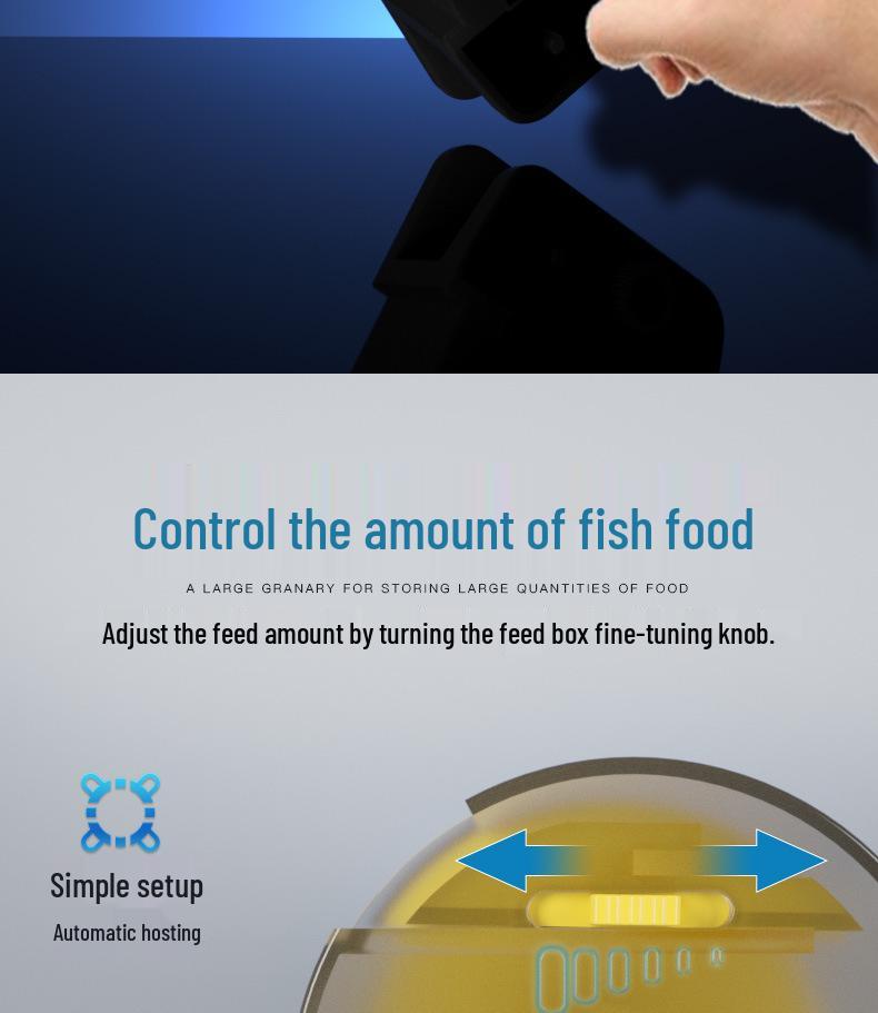 Умная автоматическая кормушка для рыб для аквариумов с кои и золотыми рыбками