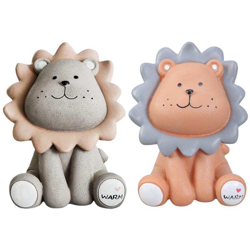 Cartoon Lion Piggy Banks Kid Children Money Box for Living Room Home Decorations