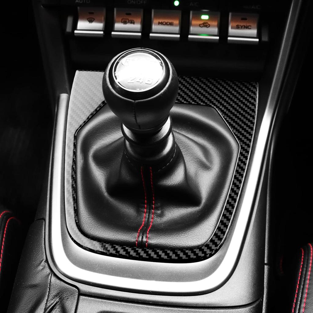 AIRSPEED Toyota GR86 ZN8 Subaru BRZ ZD8 2021 2022 2023 Exclusive Accessories Real Hard Carbon Fiber Car Gear Shift Knob Panel Trim Cover Stylish Decal