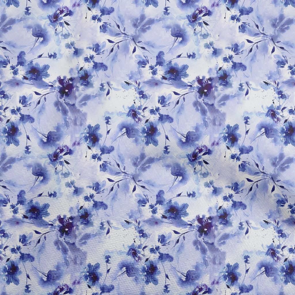 oneOone Хлопковая гибкая серая ткань Абстрактная акварельная цветочная ткань для шитья Напечатанная ткань для рукоделия во дворе 40 дюймов