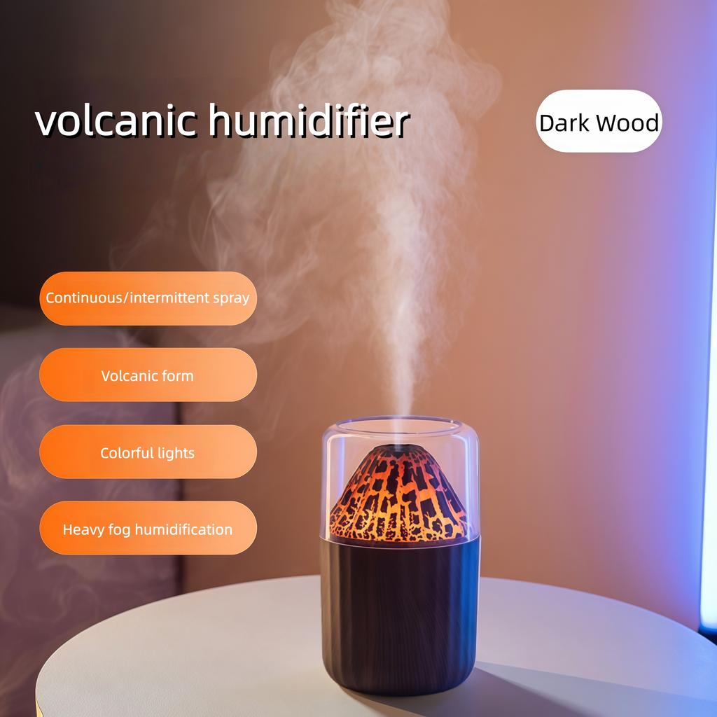 The Simulated Volcanic Color Lamp Humidifier USB Aromatherapy Diffuser is Suitable for use in Cars, Homes, Bedrooms as a Gift