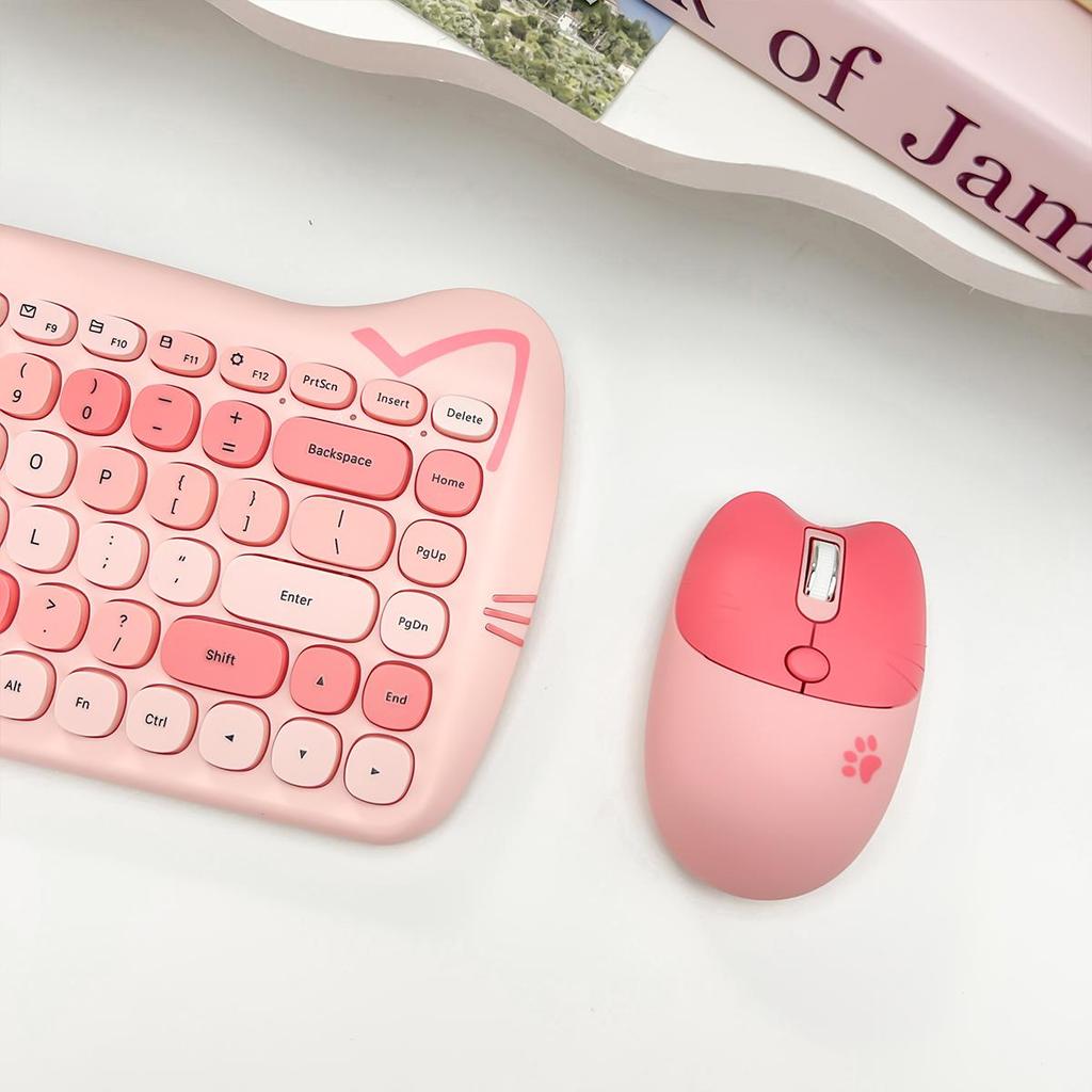 Mofii Бесшумная беспроводная мышь 2.4G в форме кошки: Портативный вариант как для левшей, так и для правшей