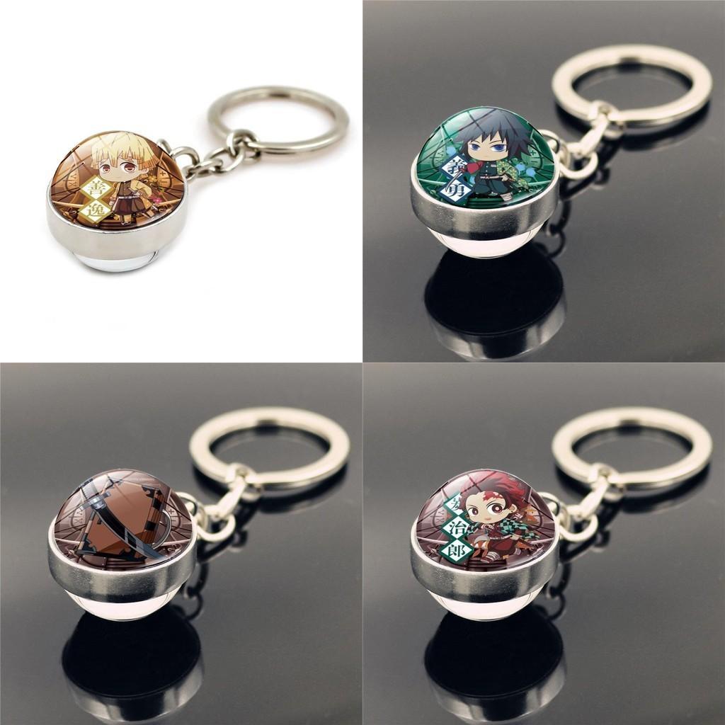 Стильные аксессуары-брелки «Истребитель демонов» для фанатов Современный минималистичный дизайн