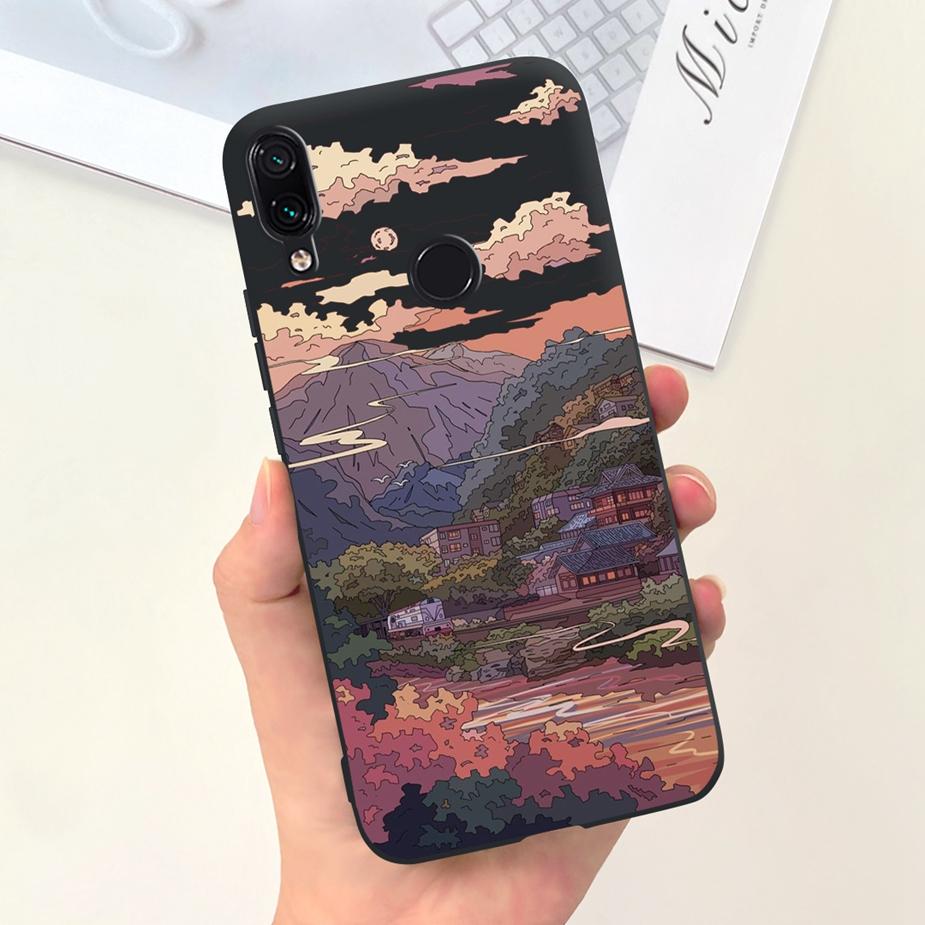 For Xiaomi Redmi Note 7 Case Note7 Pro Cute Cartoon Painted Phone Case For Xiaomi Redmi Note 7 Pro Redmi7 Back Cover Soft Bumper