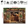 West Texas cowboy horse barn decoration background cloth, party decoration background photo props