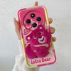 KEYSION Cute 3D Cartoon Plush Case for Redmi 14C with Lanyard Soft Silicone Shockproof Phone Back Cover for Xiaomi POCO C75