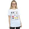 Disney Womens/Ladies Mickey Mouse Construction Kit Cotton Boyfriend T-Shirt