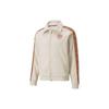 Puma Logo Embroidered Sports Casual Knit Jacket Unisex Jacket White 535963-80