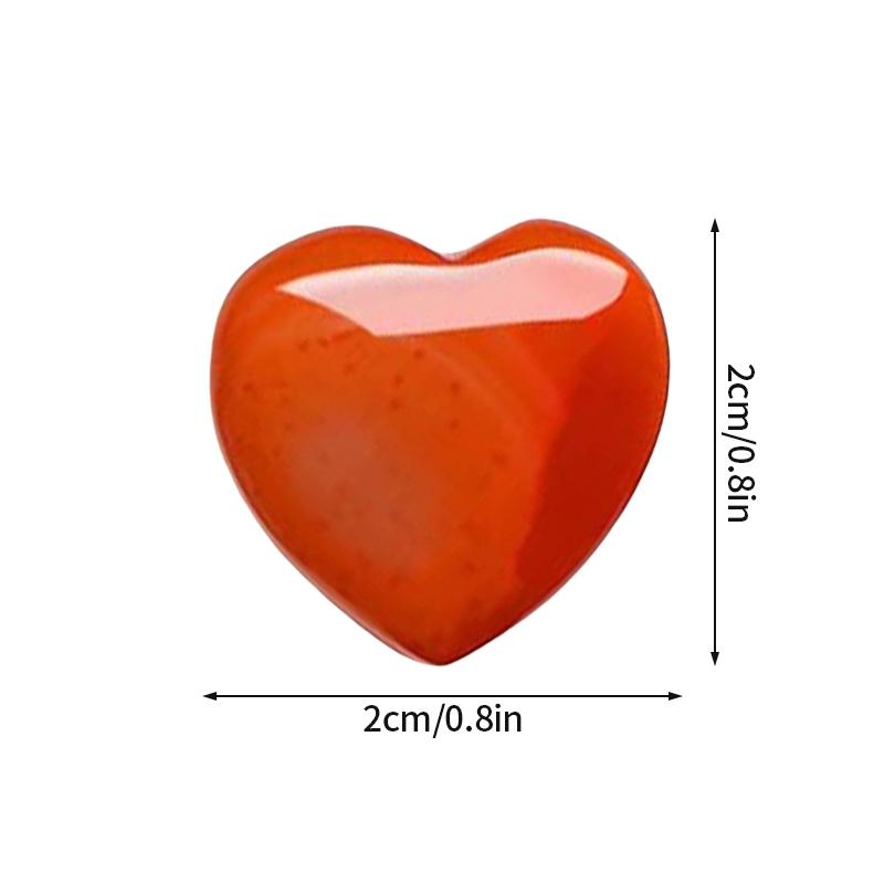 Colored Heart-shaped Love Heart Gemstone Handicraft Amethyst Agate Irregular Mineral Healing Stone Home Desktop Ornaments Decor