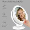 Double-Sided Vanity Cosmetic Mirror with Lights 7X Magnifying Rechargeable 360° Rotating Freestanding Portable Makeup Mirror